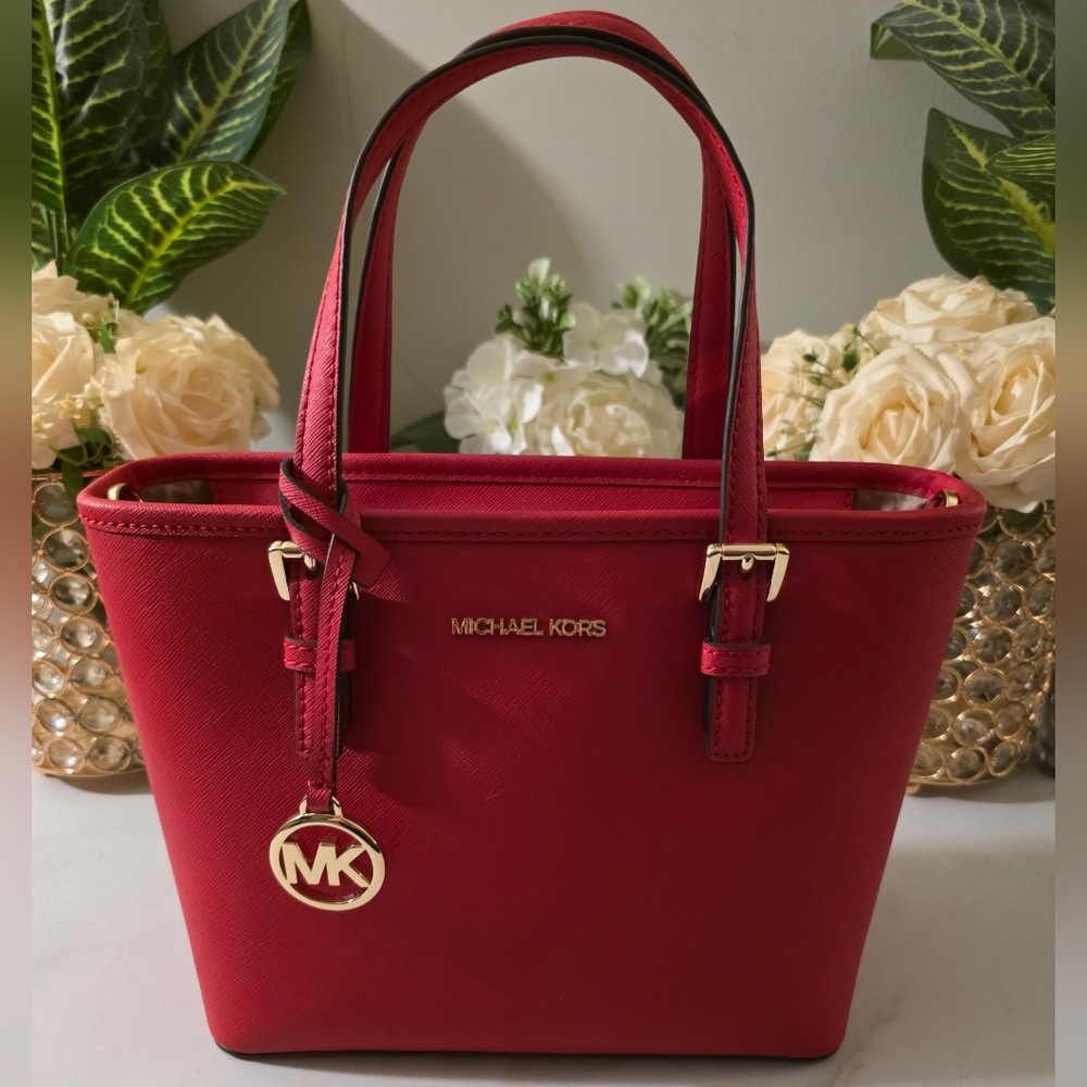Michael Kors Red Tote Bag
